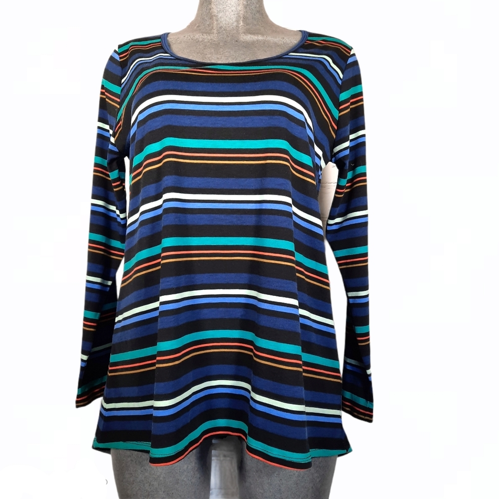 Lularoe  colorful stripped Irma t-shirt size "XL"